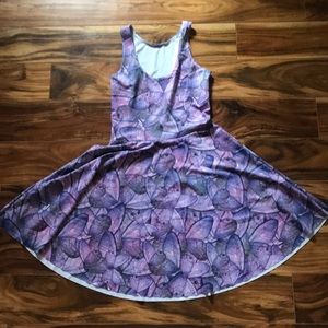 Blackmilk Purple Butterfly Wing Rev Skater S